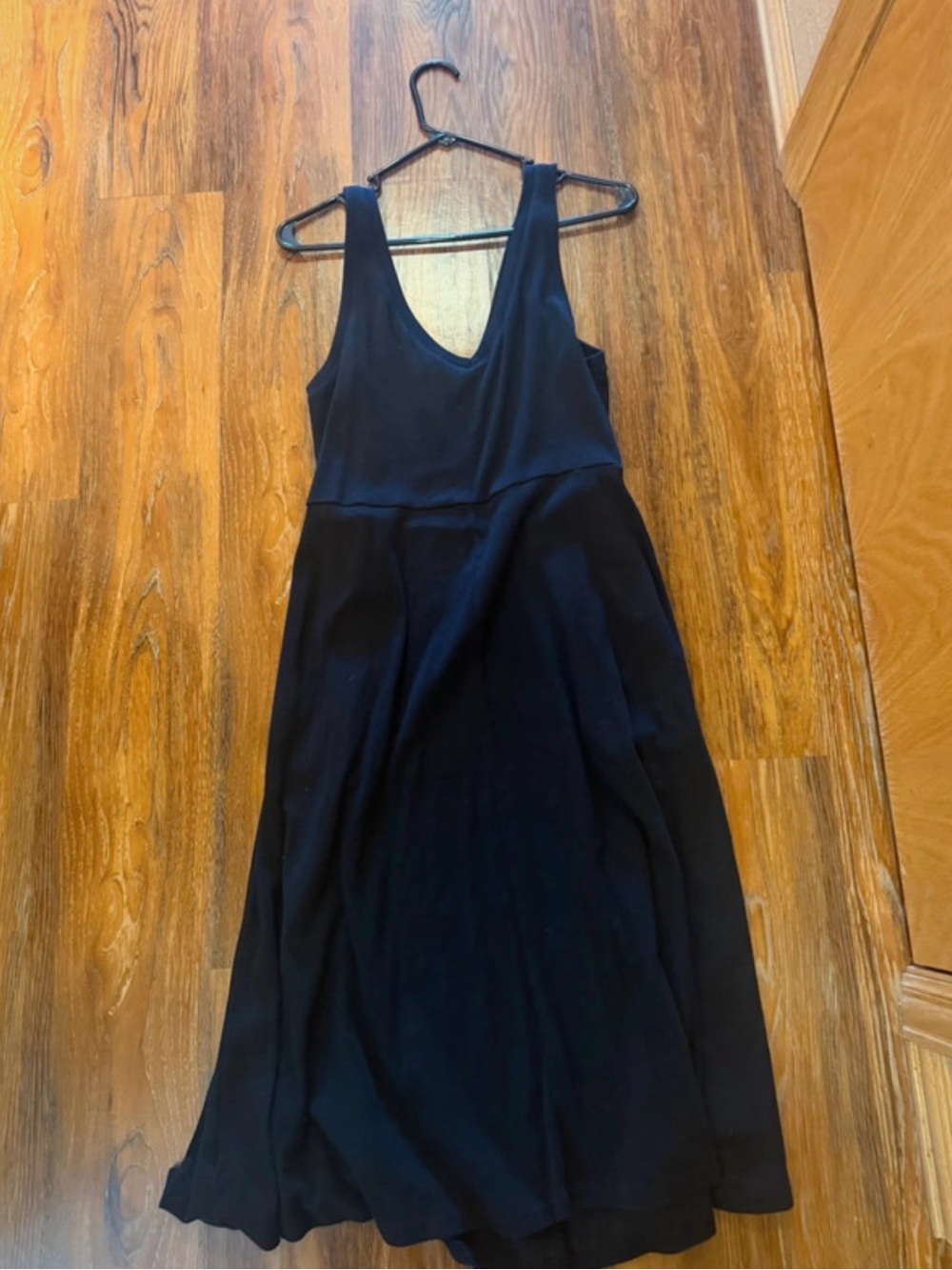 a new day Black Sleeveless Midi Dress with V-Neck